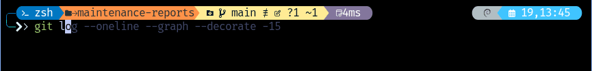 A command half typed, with the rest suggested in grey.