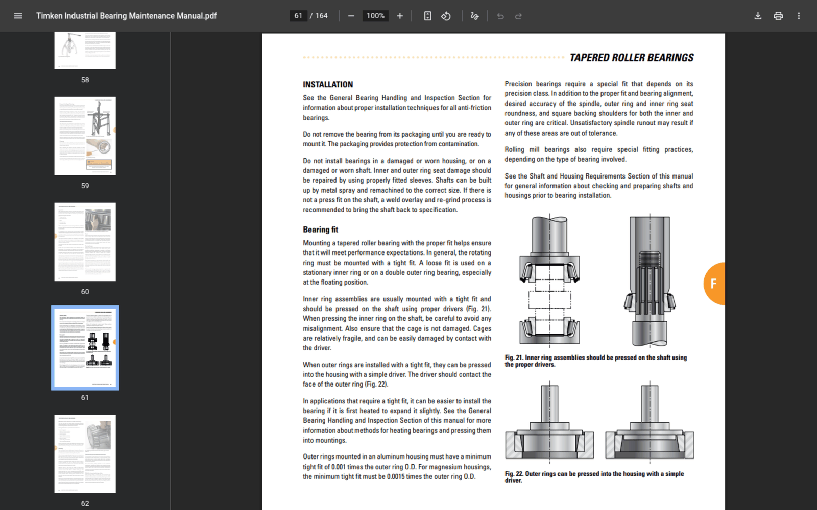Screenshot of the PDF viewer opened from a citation, showing the cited manual page.